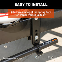 Load image into Gallery viewer, CURT 17518 TruTrack™ Heavy-Duty 8" Adjustable Support Brackets (2-Pack)