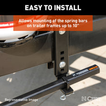 Load image into Gallery viewer, CURT 17519 TruTrack™ Heavy-Duty 10" Adjustable Support Brackets (2-Pack)