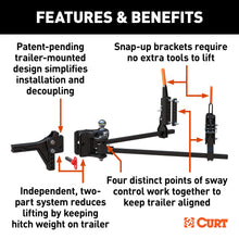 Load image into Gallery viewer, CURT 17520 TruTrack 4P Trailer-Mounted Weight Distribution Hitch, 8-10K