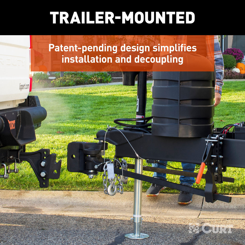 CURT 17520 TruTrack 4P Trailer-Mounted Weight Distribution Hitch, 8-10K
