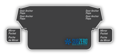 Subzero 17540 Artic Defense Car Windshield Protective Cover - Black