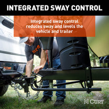 Load image into Gallery viewer, CURT 17599 TruTrack 2P Round Bar Weight Distribution Hitch with 2x Sway Control, 5-8K