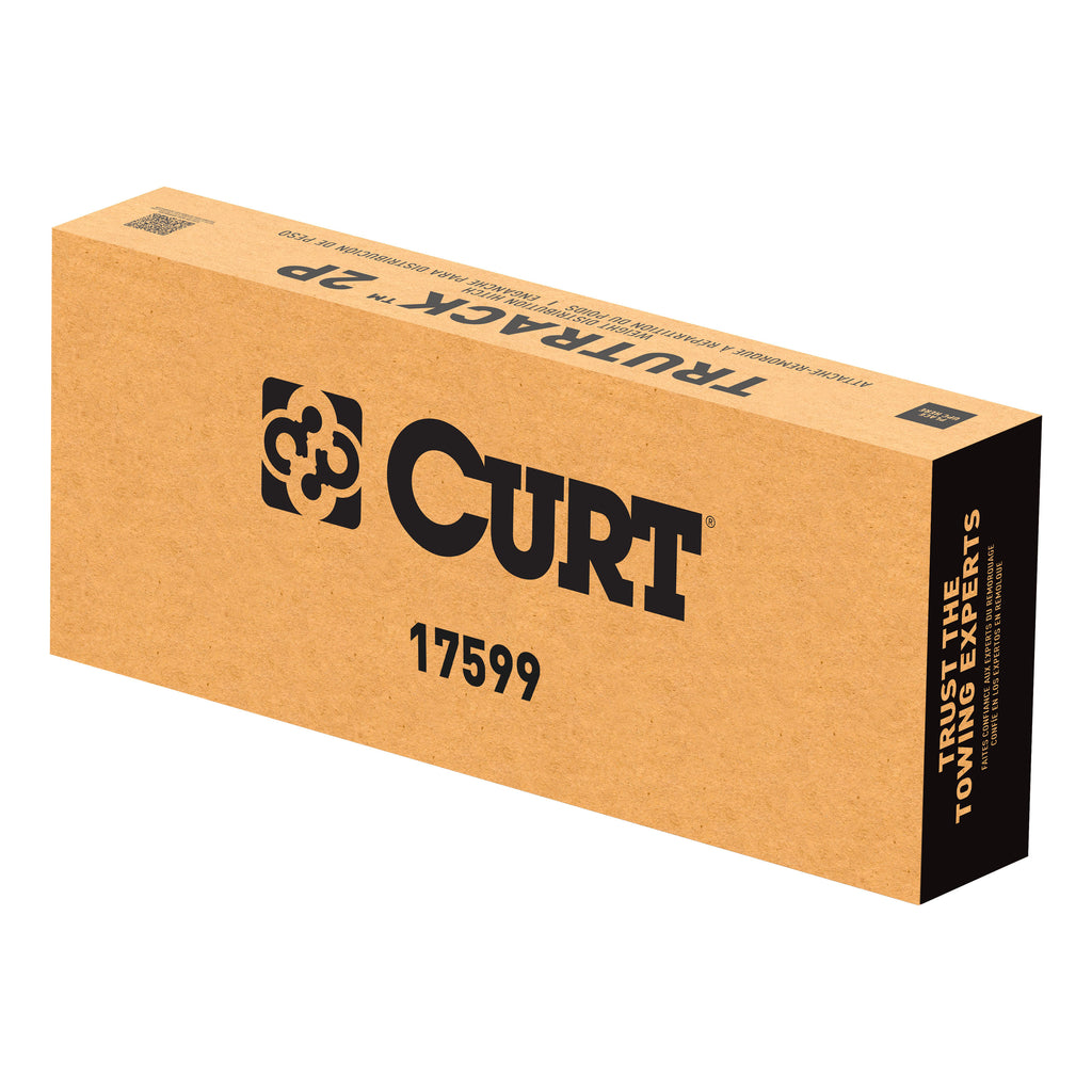 CURT 17599 TruTrack 2P Round Bar Weight Distribution Hitch with 2x Sway Control, 5-8K