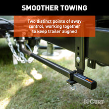Load image into Gallery viewer, CURT 17601 TruTrack 2P Round Bar Weight Distribution Hitch with 2x Sway Control, 8-10K