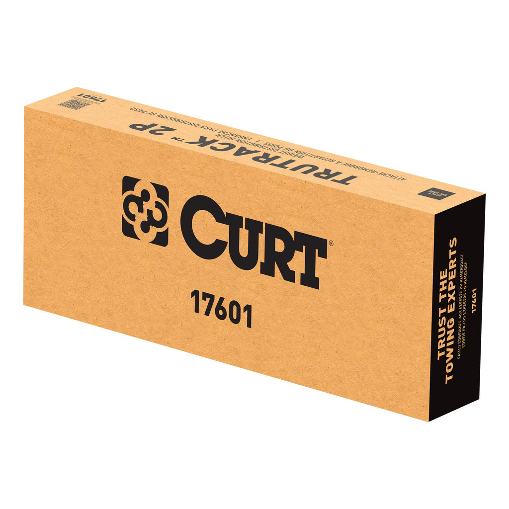 CURT 17601 TruTrack 2P Round Bar Weight Distribution Hitch with 2x Sway Control, 8-10K