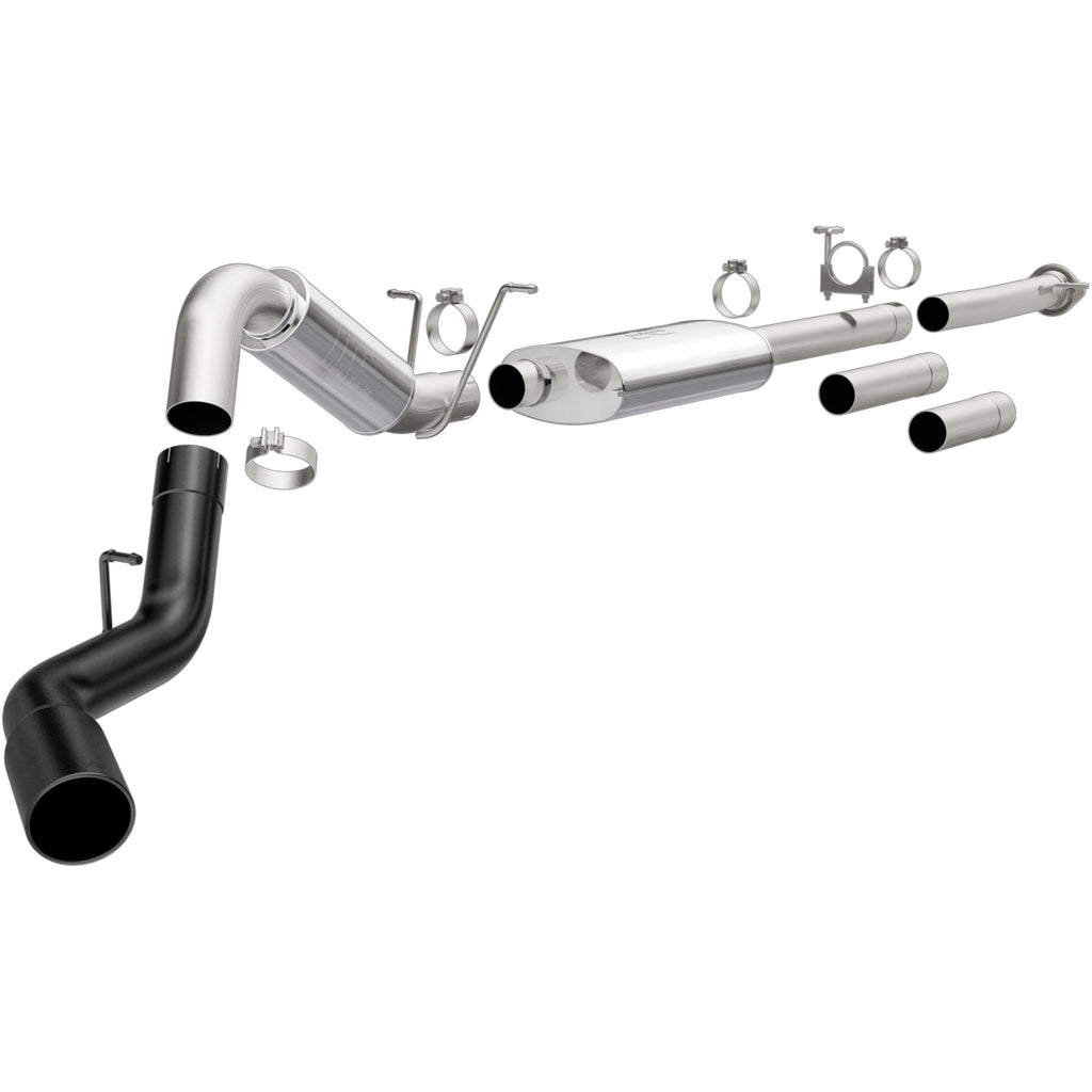 MagnaFlow Exhaust Products 19376 Street Series Black Coated Cat-Back System for Select Chevrolet Silverado HD, Chevrolet Silverado HD, GMC Sierra HD, GMC Sierra HD