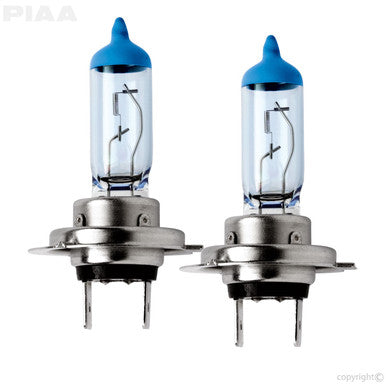 PIAA 17655 H7 Xtreme White Plus Replacement Bulb, 55W=110W, 4000K, Twin Pack