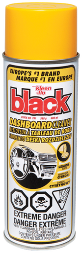 Kleen Flo 291 Black™ Dashboard Cleaner- Lemon, 380 g / 600 mL