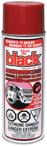 Kleen Flo 293 Black™ Dashboard Cleaner- Wild Cherry, 380 g / 600 mL