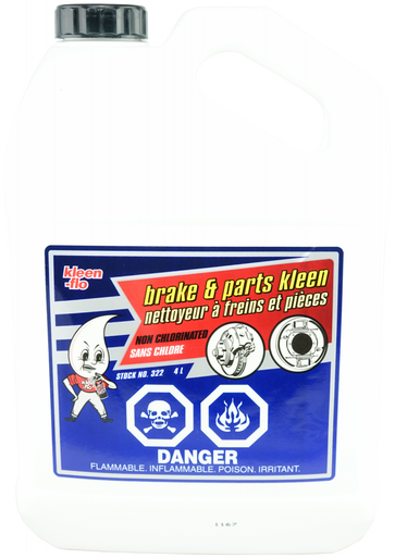 Kleen Flo 322 Non-Chlorinated Brake & Part Cleaner - 4L