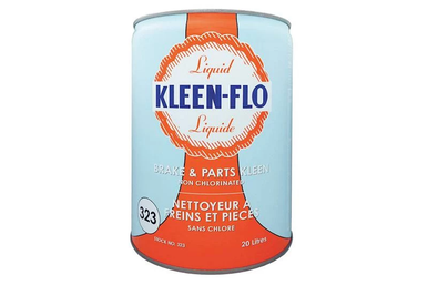 Kleen Flo 323L Non-Chlorinated Brake & Parts Cleaner, Low VOC, 20 L