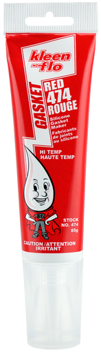 Kleen Flo 474 Hi-Temp Red Silicone Maker 85g