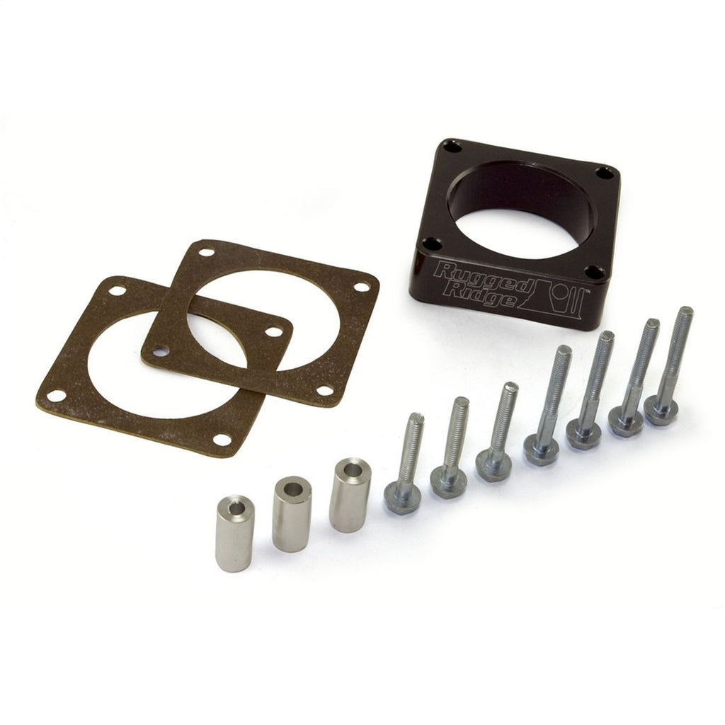 Rugged Ridge 17755.01 Throttle Body Spacer for Select Jeep Cherokee, Jeep TJ, Jeep Wrangler