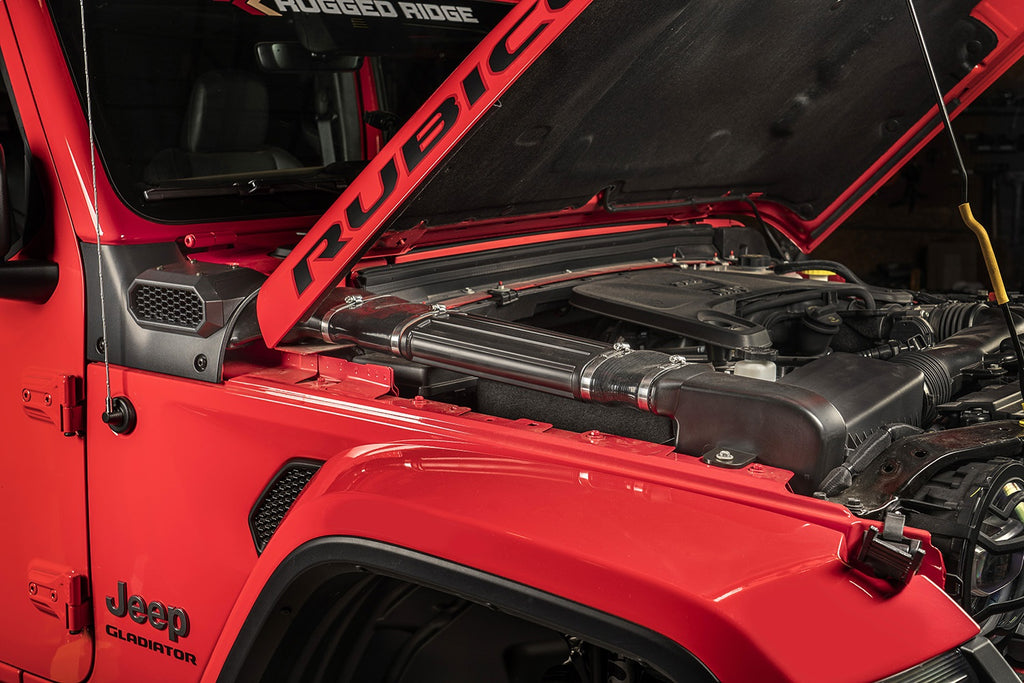 Rugged Ridge 17756.31 AmFib High Mount Intake Snorkel System for Select Jeep Gladiator, Jeep Wrangler