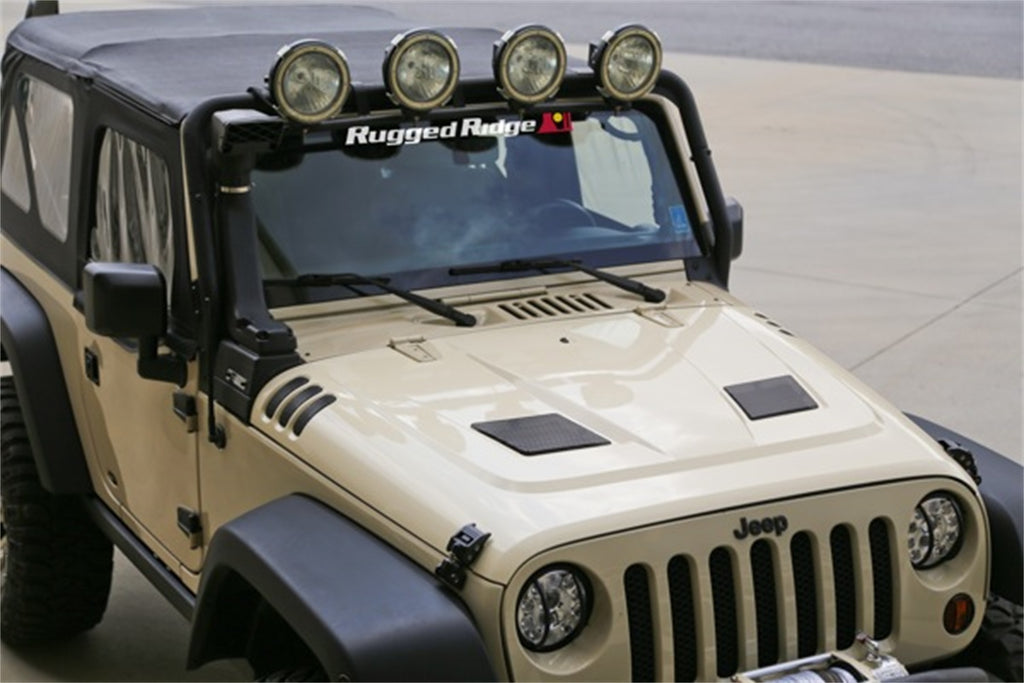 Rugged Ridge 17759.01 Performance Vented Hood for Select Jeep Wrangler, Jeep Wrangler JK
