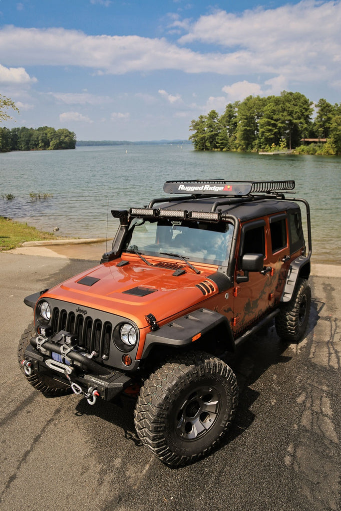 Rugged Ridge 17759.01 Performance Vented Hood for Select Jeep Wrangler, Jeep Wrangler JK