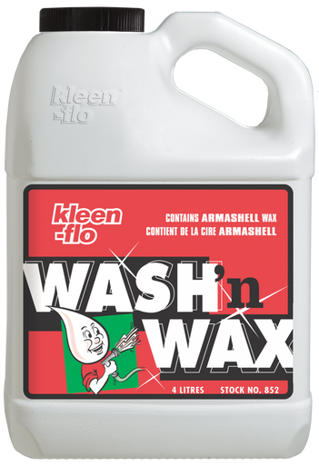 Kleen Flo 852 Wash'N Wax Liquid - 4L