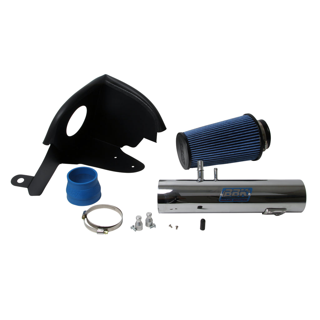 BBK Performance Parts 1778 2011-14 MUSTANG V6 3.7L COLD AIR INDUCTION SYSTEM (Powder Coated Chrome) for Select Ford Mustang