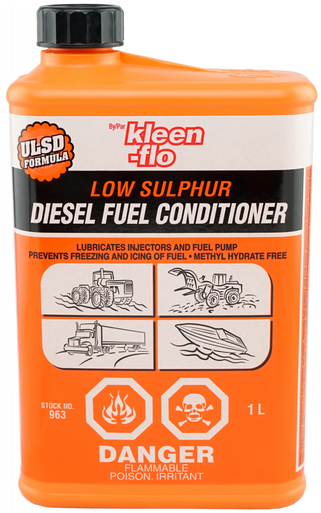Kleen Flo 963 Low Sulphur Diesel Fuel Conditioner - 1L