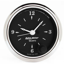 Load image into Gallery viewer, AutoMeter 1785 GAUGE, CLOCK, 2 1/16", 12HR, ANALOG, OLD TYME BLACK
