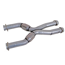 Load image into Gallery viewer, BBK Performance Parts 1786 1987-04 MUSTANG COYOTE SWAP SHORT MID X PIPE WITH HIGH FLOW CATS for Select Ford Mustang