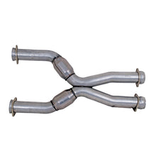 Load image into Gallery viewer, BBK Performance Parts 1786 1987-04 MUSTANG COYOTE SWAP SHORT MID X PIPE WITH HIGH FLOW CATS for Select Ford Mustang