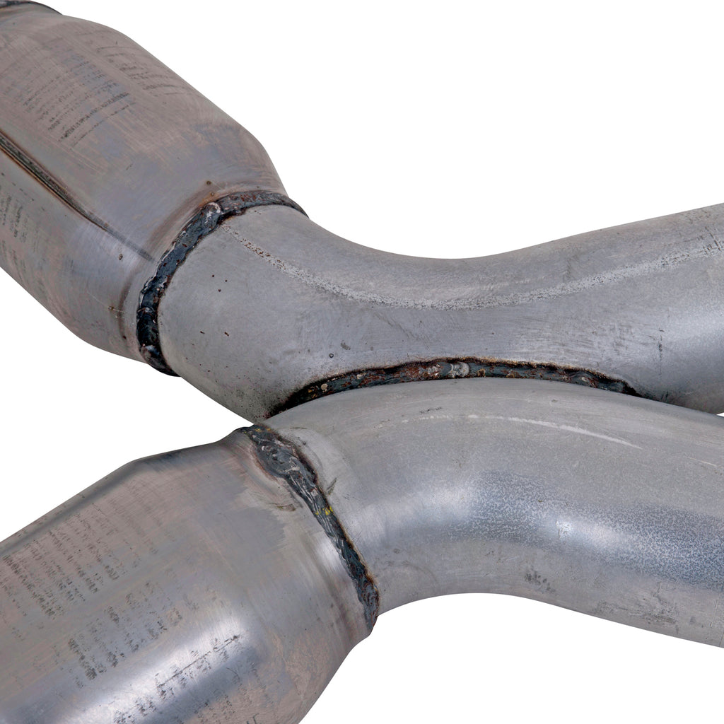 BBK Performance Parts 1786 1987-04 MUSTANG COYOTE SWAP SHORT MID X PIPE WITH HIGH FLOW CATS for Select Ford Mustang