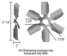 Load image into Gallery viewer, Derale 17917 17" Reverse Rotation Fan Clutch Fan, Black