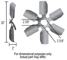 Load image into Gallery viewer, Derale 17920 20" Reverse Rotation Fan Clutch Fan, Black