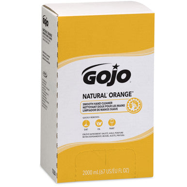 GOJO 7250-04 NATURAL* ORANGE™ Smooth Hand Cleaner, 2 L