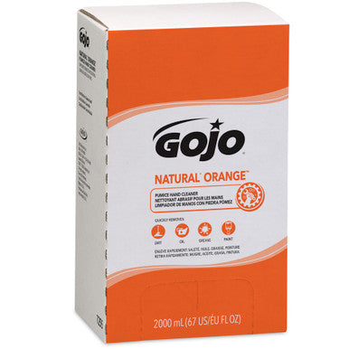GOJO 7255-04 NATURAL* ORANGE™ Pumice Hand Cleaner, 2 L