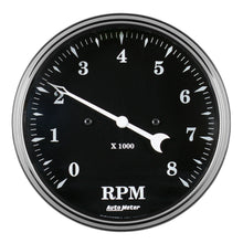 Load image into Gallery viewer, AutoMeter 1799 GAUGE, TACHOMETER, 5", 8K RPM, IN-DASH, OLD TYME BLACK