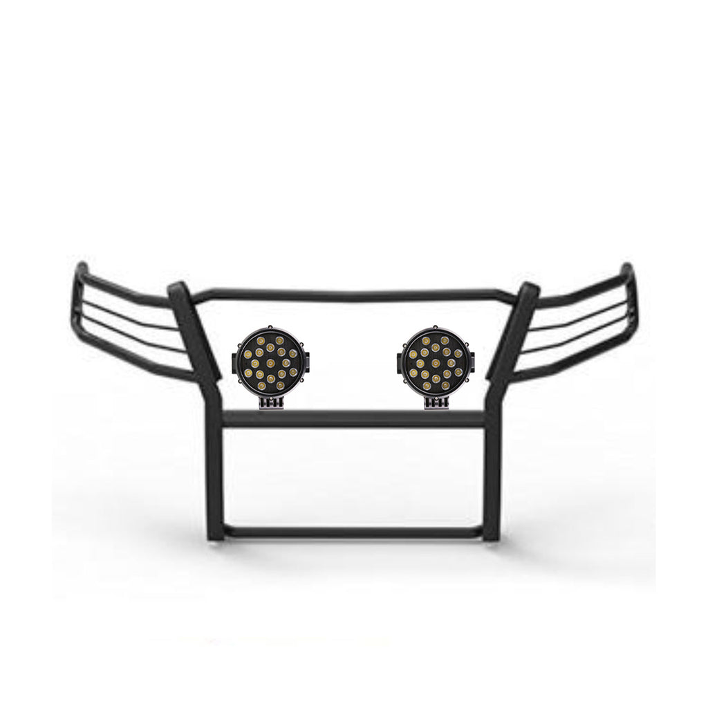 Black Horse Off Road 17A035700A2MA-PLB Grille Guard Kit for Select Chevrolet Silverado