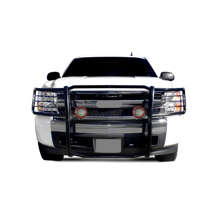 Black Horse Off Road 17A035700A2MA-PLFR Grille Guard Kit for Select Chevrolet Silverado