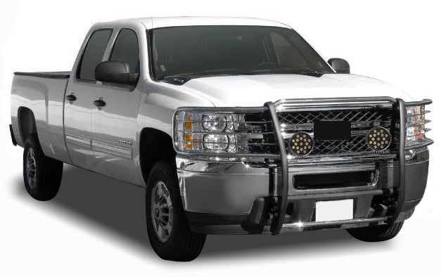 Black Horse Off Road 17A035700A2MSS-PLB Grille Guard Kit for Select Chevrolet Silverado