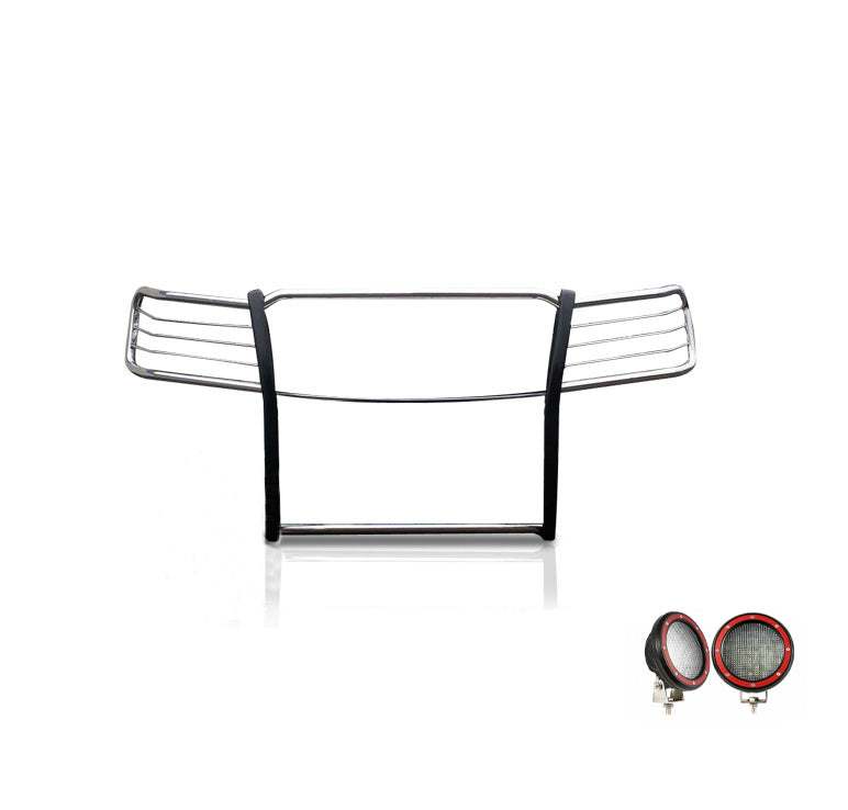 Black Horse Off Road 17A035700A2MSS-PLFR Grille Guard Kit for Select Chevrolet Silverado