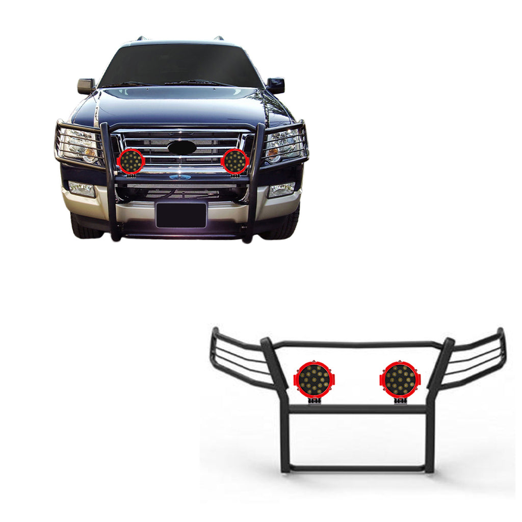 Black Horse Off Road 17A047600MA-PLR Grille Guard Kit for Select Ford Explorer