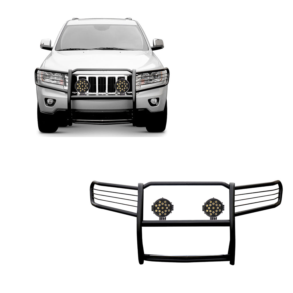 Black Horse Off Road 17A080200MA-PLB Grille Guard Kit for Select Jeep Grand Cherokee
