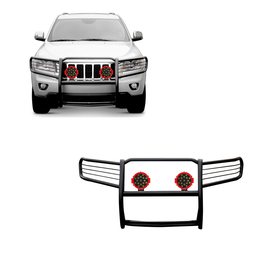 Black Horse Off Road 17A080200MA-PLR Grille Guard Kit for Select Jeep Grand Cherokee