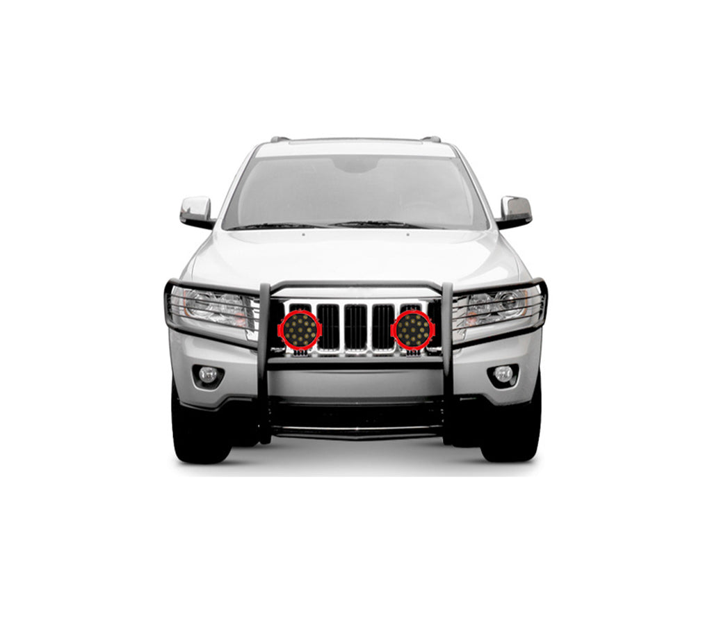 Black Horse Off Road 17A080200MA-PLR Grille Guard Kit for Select Jeep Grand Cherokee