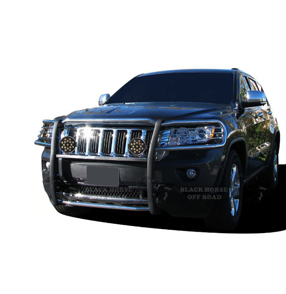 Black Horse Off Road 17A080202MSS-PLB Grille Guard Kit for Select Jeep Grand Cherokee