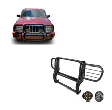 Load image into Gallery viewer, Black Horse Off Road 17A081000MA-PLB Grille Guard Kit for Select Jeep Commander