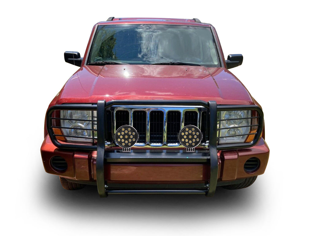 Black Horse Off Road 17A081000MA-PLB Grille Guard Kit for Select Jeep Commander