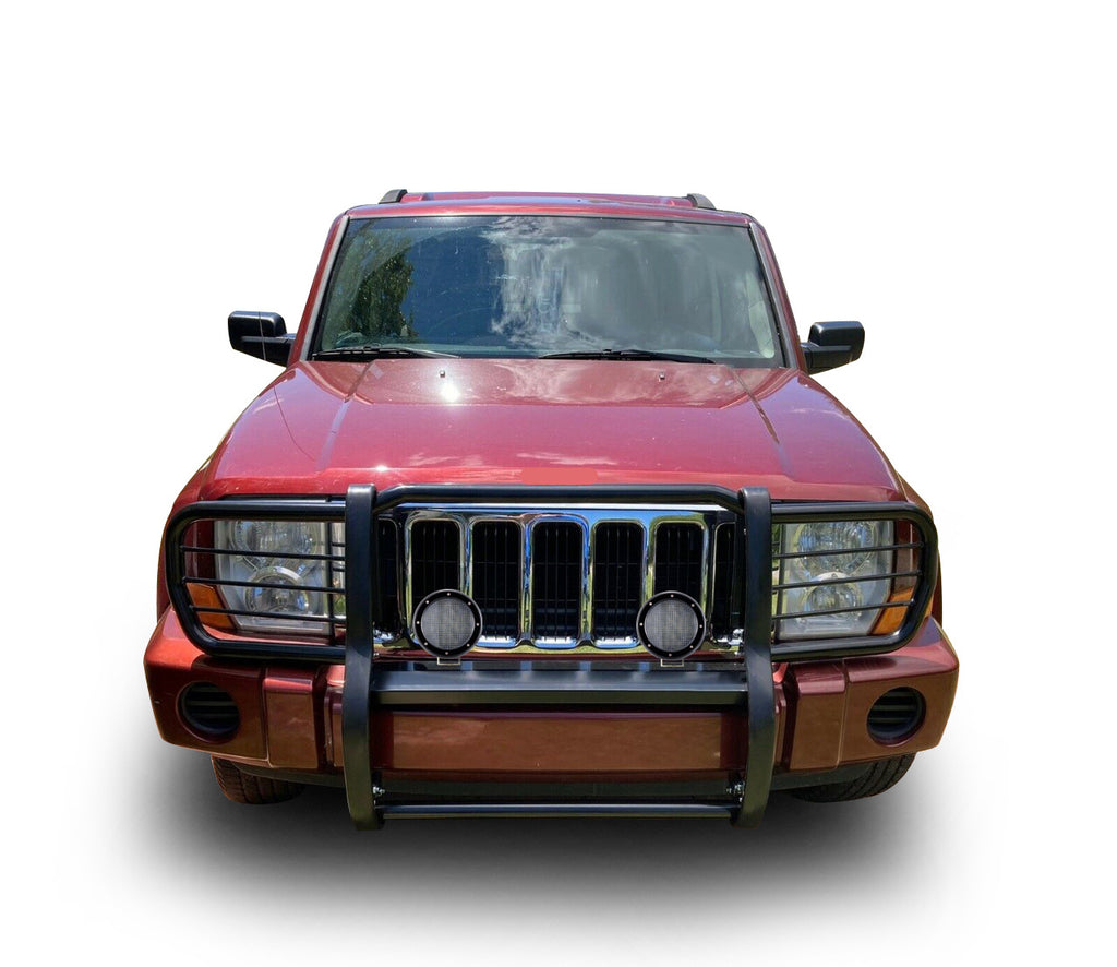 Black Horse Off Road 17A081000MA-PLFB Grille Guard Kit for Select Jeep Commander