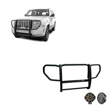 Load image into Gallery viewer, Black Horse Off Road 17A086400A-PLB Grille Guard Kit for Select Jeep Liberty