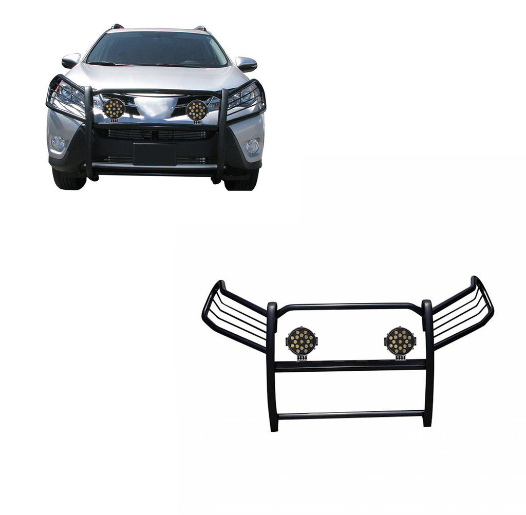 Black Horse Off Road 17A093902MA-PLB Grille Guard Kit for Select Toyota RAV4