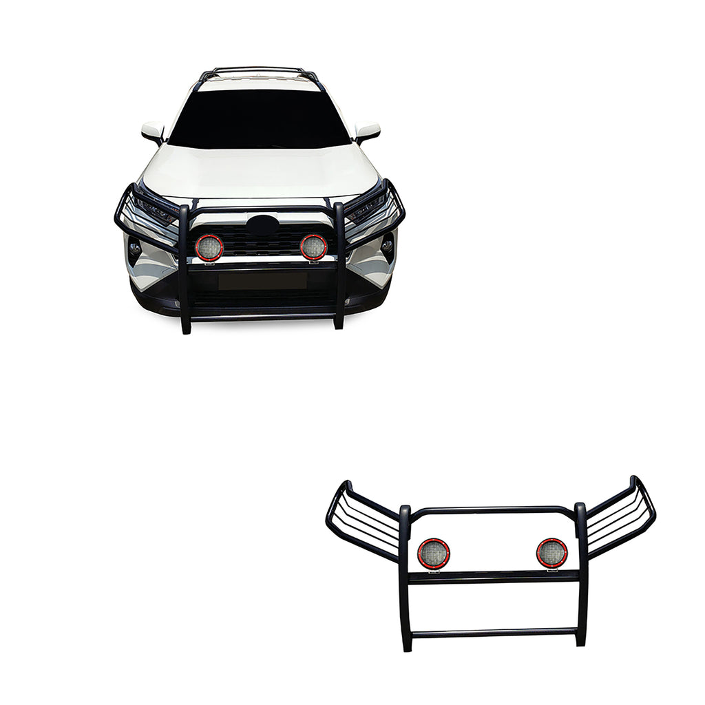 Black Horse Off Road 17A093904MA-PLFR Grille Guard Kit for Select Toyota RAV4
