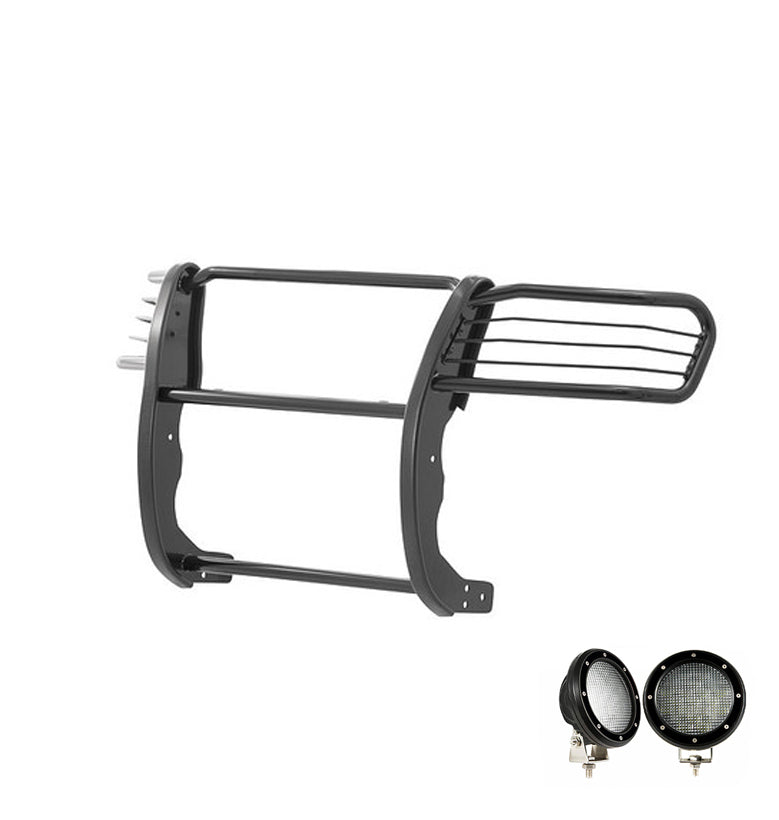 Black Horse Off Road 17A096400MA-PLFB Grille Guard Kit for Select Toyota Tacoma