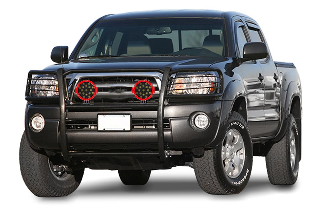 Black Horse Off Road 17A096400MA-PLR Grille Guard Kit for Select Toyota Tacoma