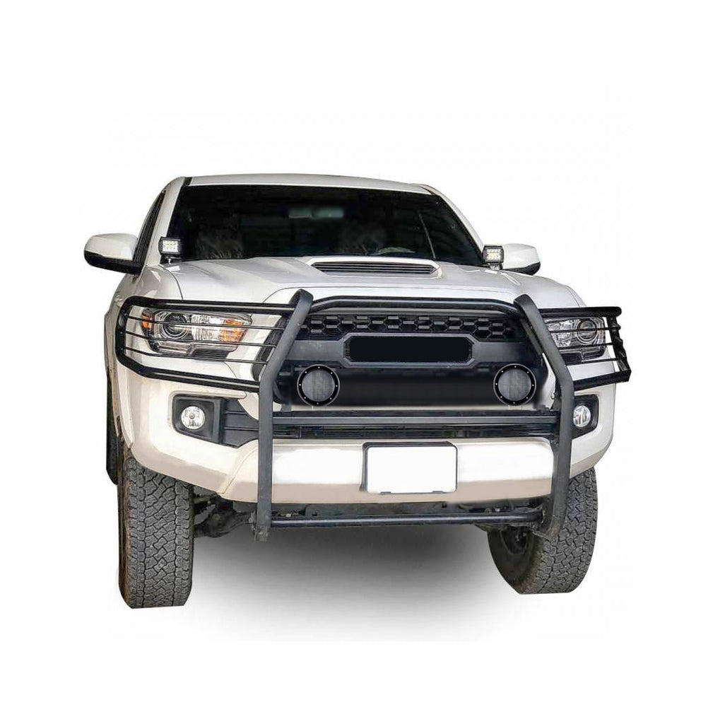 Black Horse Off Road 17A096402MA-PLFB Grille Guard Kit for Select Toyota Tacoma
